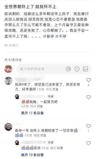 关于不孕不育的留言